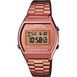 Casio B640WC-5AEF Retro Digitaluhr - Goldfarben/Grau - Digitaluhr mit beleuchtetem Display und multifunktionalem Alarm, ideal für Sportler und den täglichen Gebrauch.
