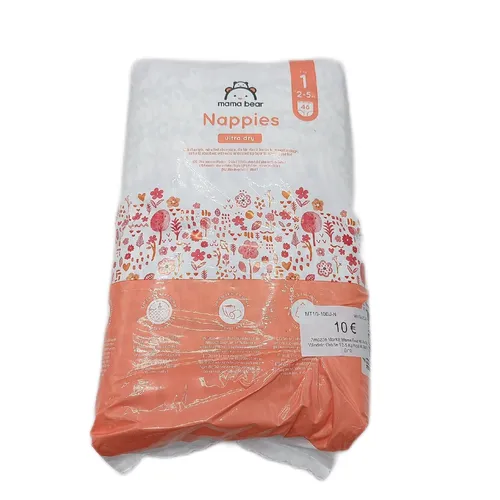Mama Bear Windeln Babypflege Ultra Dry 48 Stück Größe 1 2 5 kg Komfort Alltag