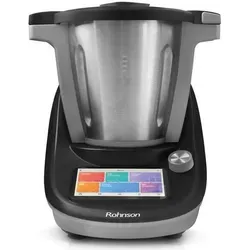 Rohnson R-5834 Mix 'n Cook Wi-Fi - Küchenmaschine mit 3 l Edelstahlbehälter und Wi-Fi-Funktion, ideal zum Kochen und Backen mit präziser Temperaturkontrolle von 37 - 180 °C.