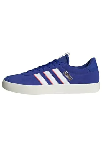 ADIDAS Herren Freizeitschuhe VL Court 3.0 - Style trifft Komfort - Sneaker mit weichem Leder und legendären 3-Streifen, vulkanisierte Gummiaußensohle für edgy Stil und leichte Dämpfung für höchsten Komfort.