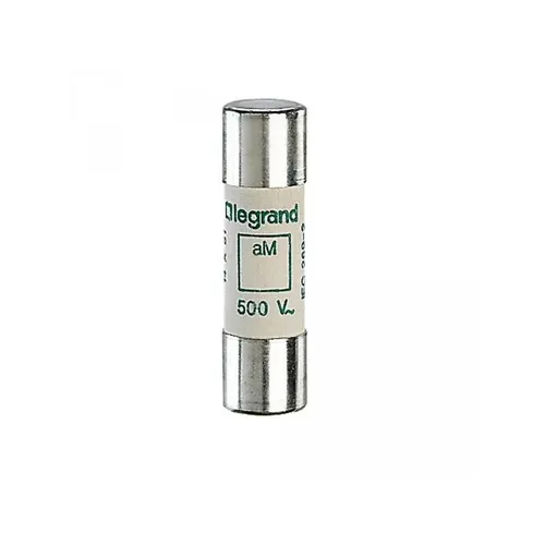 Legrand Sicherung 14x51 mm 25A - Keramiksicherung - Zylindrische Keramiksicherung von Legrand, Größe 14x51 mm, ideal für zuverlässigen Schutz bei 25A und 500V. Sicherer Betrieb und hohe Abschaltleistung.