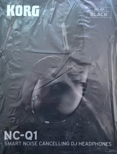 KORG Steuersatz NC-Q1 schwarz - Aktiver Noise-Cancelling-Kopfhörer für Musiker und DJs, intelligentes Noise Cancelling mit cleveren Sonderfunktionen