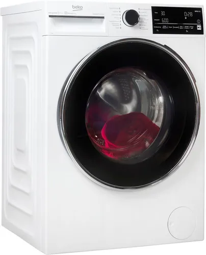 Beko B5WFT78410W bPRO 500 Waschvollautomat - Waschmaschine mit 8 kg Fassungsvermögen, SteamCure Dampffunktion für weniger Falten und hygienische Waschergebnisse, ideal für Familien und Allergiker.
