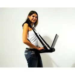 MonLines Bauchladen für Laptop/Notebook - mobile Arbeitsfläche für Technik-Einsätze - Praktische Arbeitsfläche mit Abmessungen von 470 × 300 mm, ideal für mobile Einsätze. Verstellbarer Gurt (80-140 cm) für optimalen Tragekomfort.