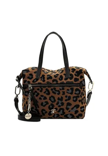 SURI FREY Shopper SFY Tammy, für Damen - Animal-Design - Shopper mit edlem Animal-Design und Single Lettering, perfekt für Office, Schule oder Freizeit. Aus feiner Synthetik, angenehm im Griff und mit praktischem Reißverschluss.