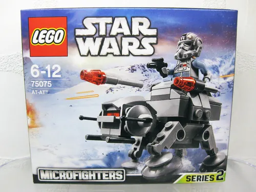 Lego Star Wars Microfighters Series 2: AT-AT (75075) mit AT-AT Driver - LEGO Set für Star Wars Fans ab 6 Jahren, enthält ein Mini-Raumschiff und eine Minifigur des AT-AT Drivers – ideal für kreative Bauabenteuer!