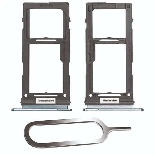 SAMSUNG GALAXY S10 / PLUS SIM KARTEN HALTER TRAY ADAPTER SLOT SINGLE Prism Blau