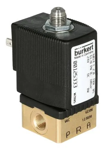 Bürkert Direktgesteuertes Ventil 125357 6014 24 V/DC Gehäusematerial Messing Dichtungsmaterial FKM 1St.