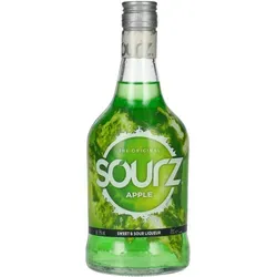 Sourz Apple Likör 15% Vol. 0,7l - Fruchtiger Apfel-Likör mit 15% Vol., perfekt für Cocktails oder als erfrischender Shot. Ideal für Partys und gesellige Abende.