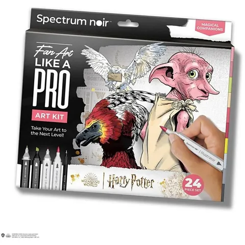 Spektrum Noir Fan Art DIY Set: Harry Potter - Magische Begleiter - Schreibutensilien für kreative Köpfe! Entfalten Sie Ihre künstlerischen Fähigkeiten mit hochwertigen Markern und Schritt-für-Schritt-Anleitungen zur Erstellung beeindruckender Fan-Art aus dem Harry-Potter-Universum.