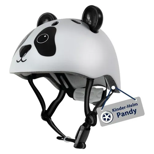 HUDORA Kinderhelm mit süßem Panda-Motiv - Sicherer Fahrradhelm für Kleinkinder - Fahrradhelme mit 9 Belüftungsöffnungen für optimalen Komfort und Sicherheit. Ideal für Laufrad, Scooter und Fahrrad. Verstellbar für perfekte Passform.