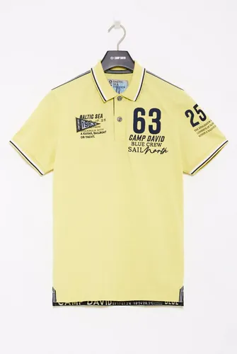 CAMP DAVID Poloshirt - Klassisches Design - Poloshirts aus 100% Baumwolle, Größe M, kurzärmlig für hohen Tragekomfort und lässigen Look.