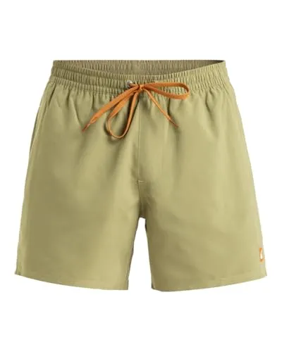 Quiksilver Everyday Solid Volley Boardshorts Gr M oliv - Herren-Bademode mit praktischen Taschen, Stretch für optimalen Komfort und geeignet für Wassersport. Ideal für den Sommer!