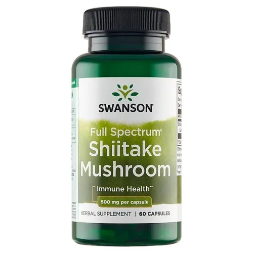 Swanson Shiitake-Pilz 500 mg 60 Kapseln