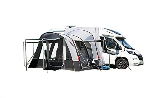 dwt Mobilzelt Patron Air High HQ - Aufblasbares Zelt 340x240 cm - Caravan-Zubehör mit fest eingenähtem Boden und Air-In Konstruktion für schnellen Aufbau. Ideal für 2-Jahreszeiten, perfekt für Camping und Outdoor-Abenteuer.