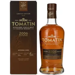 Tomatin 15 Years Old Madeira Cask Whisky - Whisky, 15 Jahre gereift in Madeira-Fässern, mit einzigartigem Geschmack und eleganter Geschenkbox für besondere Anlässe.