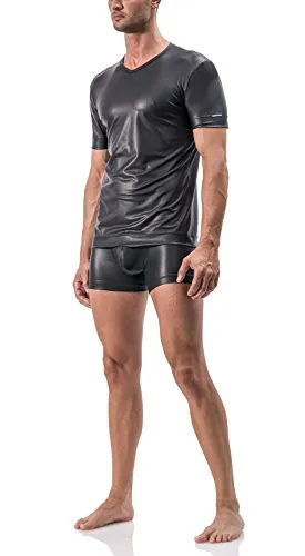 MANSTORE M510 V-Neck Tee Regular - Limitierte Kollektion in Schwarz, Größe XXL - Entdecken Sie das M510 V-Neck Tee Regular aus hauchdünner Mikrofaser mit seidenmattem Finish. Atmungsaktiv und hochelastisch – ideal für den täglichen Komfort. Ergänzen Sie Ihre Fetisch-Kollektion!