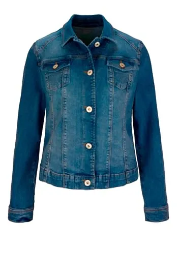 bianca Jackenblazer in Denim - Funktionsjacken aus 98% Baumwolle mit Elasthan für perfekten Sitz und Bewegungsfreiheit, ideal für modische Akzente im Alltag.