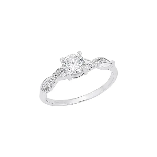 s.Oliver Zirkoniaring für Damen - Eleganter 925 Sterling Silber Ring - Ringe für Damen mit brillantem Zirkoniastein, ideal als Verlobungsring oder Geschenk. Hochwertige Verarbeitung aus rhodiniertem Silber für langanhaltenden Glanz und Tragekomfort.