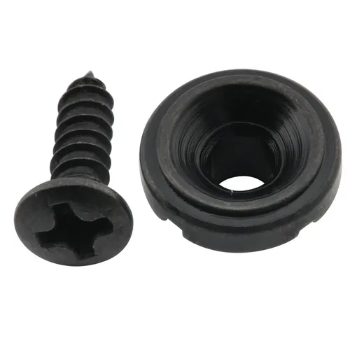Musiclily Pro Black Steel Vintage Round String Guide Retainer For Tele Guitar