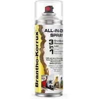 Brantho Korrux 3 in 1 Rostschutzlack - All-in-One Sprühdose - Schwarz - Farben & Lacke: 3 in 1 Funktionalität für Primer, Rostschutz und Lack in einer praktischen Spraydose - ideal für vielseitige Oberflächen und schnelle Anwendung.
