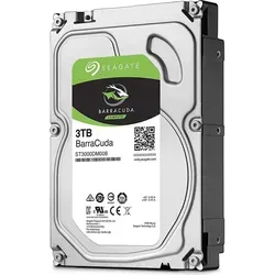 Seagate ST3000DM008 3TB SATA 3.5" Festplatte - Die Seagate BarraCuda 3TB Festplatte bietet hohe Speicherkapazität und schnelle Leistung mit 7200 U/min. Ideal für Desktop-PCs und als kostengünstige Aufrüstlösung. Verlässlichkeit und Vielseitigkeit für alle Speicherbedürfnisse.