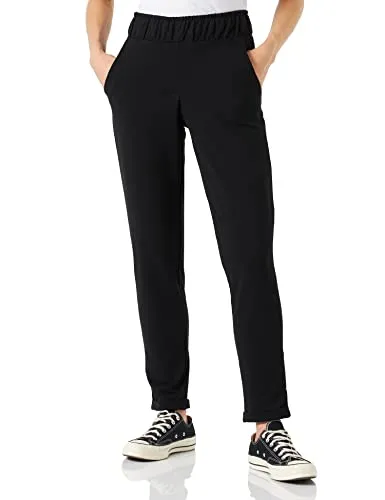 Nur Die Damen Sweat-Hose -Relax & Go- Schwarz, M EU - Sportliche Freizeithose für Damen mit elastischem Bund und seitlichen Eingrifftaschen, ideal für komfortable Alltagslooks und aktive Tage.