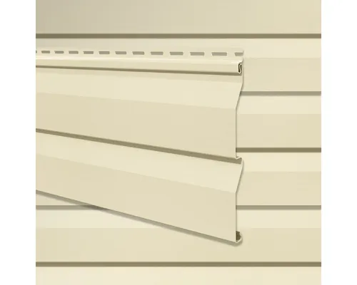 VILO Verkleidungspaneel Canadian Siding SV-03 - 3m Creme - Hochwertiges 2-lagiges Verkleidungspaneel in Holzoptik für Außenbereiche. Wetterfest, pflegeleicht und mit verdeckten Befestigungspunkten für eine ansprechende Optik.