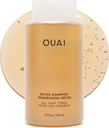 OUAI Detox Shampoo - Sulfatfreies Reinigungsshampoo gegen Produktablagerungen, ideal für frisches und glänzendes Haar. Entfernt sanft Schmutz und Kalk für voluminöse, gesunde Locken.