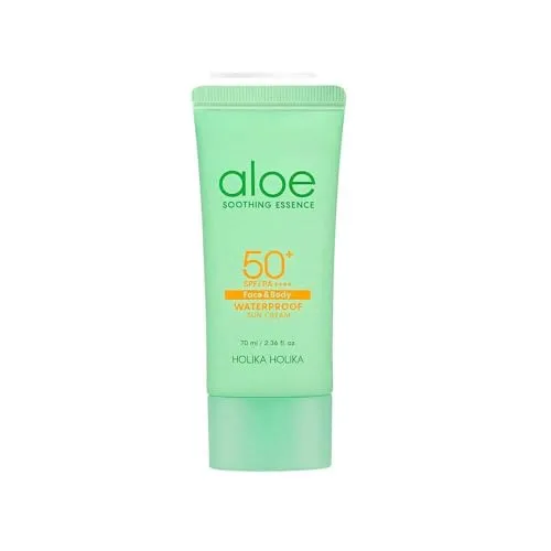 Holika Holika Soothing Essence Sonnencreme SPF 50+, 70 ml - Hochwertige Sonnencreme mit SPF 50+ für optimalen Schutz. Die leichte Textur zieht schnell ein und sorgt für ein angenehmes Hautgefühl.