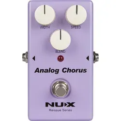 NUX Analog Chorus Effektpedal - Gitarren-Effektgeräte / -Preamps mit vollanaloger Bucket-Brigade-Technologie für warmen Shimmer und vibratoartiges 'Wobble' – ideal für kreative Klanggestaltung.