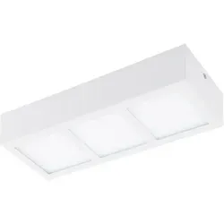 Eglo 95202 Colegio LED Wand-/Deckenleuchte 3x4,2W Stahl Weiss - Weiß