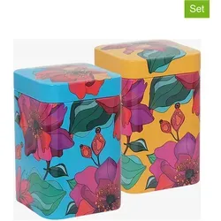 Eigenart 2er-Set: Teedosen "Poppy" in Bunt - 100 g
