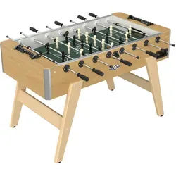 Deutscher Meister Tischfußball Kickertisch "PROFILINE 2.0" in Buche - Robuster Kicker Tisch für Indoor-Spiel, ideal für Schulen und Vereine. Genießen Sie präzises Spiel mit stabilen Stangen und ergonomischen Griffen.