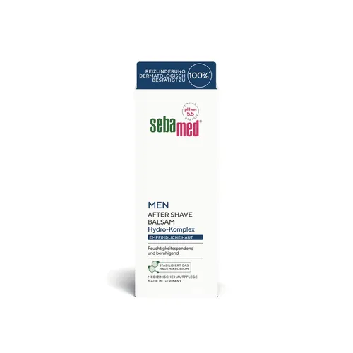 Sebamed for men After Shave Balsam - Rasur- & Bartpflege, beruhigt empfindliche Haut nach der Rasur und stärkt die Widerstandskraft mit dem Feuchtigkeitskomplex HydroGS.