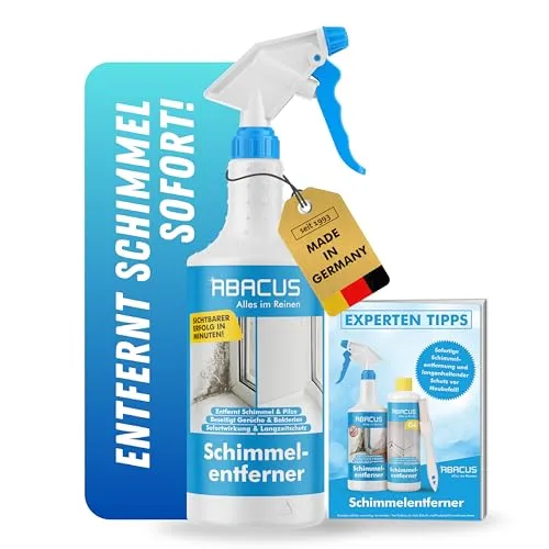 ABACUS Anti-Schimmel-Spray Schimmelex 750ml - Effektiver Schimmelentferner für Wand und Bad, tiefenwirksam mit Langzeitschutz gegen Schimmel, Pilze und Bakterien – Made in Germany.