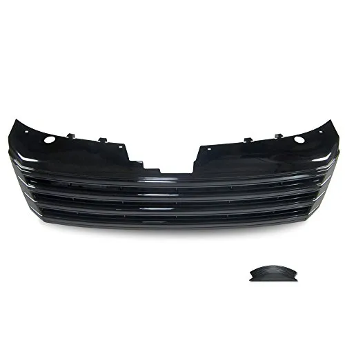 JOM Kühlergrill ohne Emblem für VW Passat B7 - Hochglanz schwarzer Kühlergrill, passend für VW Passat B7 ab 11/2010. Einfache Montage an original Befestigungspunkten, aus lackierfähigem ABS-Kunststoff für Top Qualität.