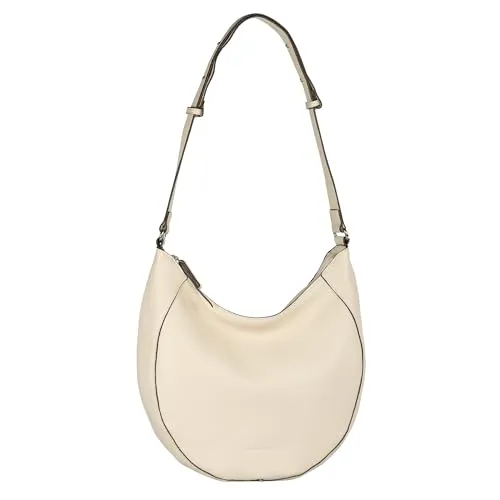 Tom Tailor Dahlia Hobo Bag M 31 cm - Off White - Handtaschen, mittelgroße Beuteltasche aus weichem Lederimitat mit modernem, minimalistischen Design und praktischem Reißverschlusshauptfach.