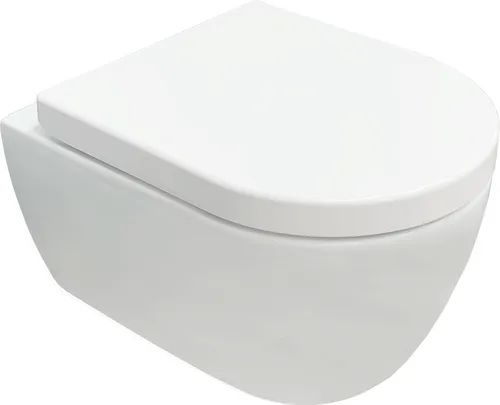 NEG Design Hänge-WC Uno11RK - Sanitäranlagen & Zubehör, spülrandloses WC mit Nano-Versiegelung für optimale Hygiene und einfache Reinigung, ideal für moderne Bäder.