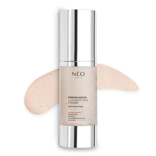 NÉO MAKE UP Illuminating Primer - Glowing Effect - Feuchtigkeits-Boost – Mit Niacinamid & Vitamin-Komplex – Für müde, trockene Haut – 3-in-1 Anwendung – 30 ml