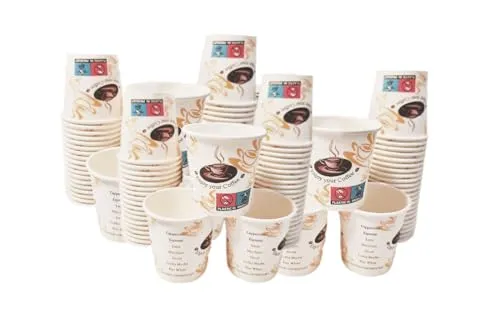 Lauroo Espresso TO GO Becher, Coffee To Go Becher, Kaffeebecher – TO GO 100 ml, 4 oz (10 x 50) -500 Stück