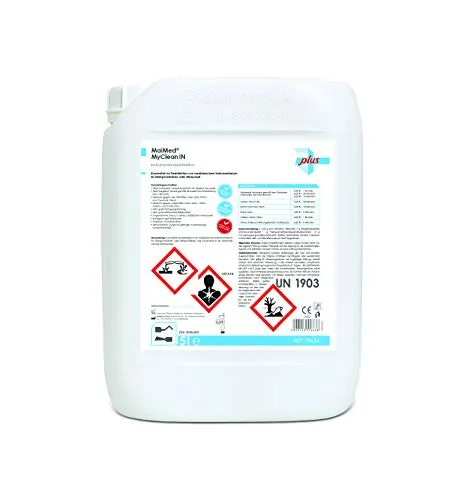 MaiMed Desinfektionsmittel MyClean IN, 5L für medizinische Instrumente - Desinfektionslösungen für medizinische Instrumente, wirkt bakterizid und viruzid, biologisch abbaubar, aldehyd- und phenolfrei, ideal für hohe Hygieneansprüche.