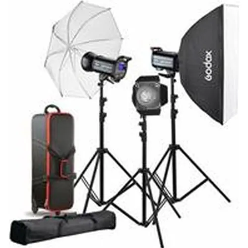 Godox QS400II-D - Studio flash kit (3xQS400II & accessories) (Set, 400 Ws) (QS400II-D)