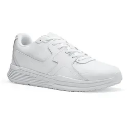 Shoes For Crews Unisex rutschhemmende Arbeitssneaker – Condor II - Herren Industrie & Handwerk Schuhe, bequemes und spritzwassergeschütztes Leder, ideal für Gastronomie und lange Schichten mit rutschhemmender Sohle für maximale Sicherheit.