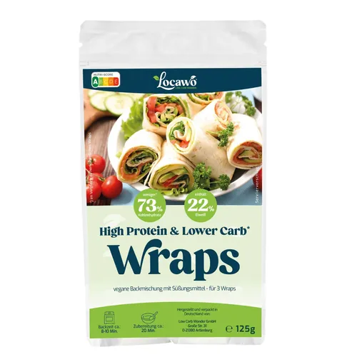 Locawo High Protein & Low Carb* Wraps | Dürüm | Backmischung 125g