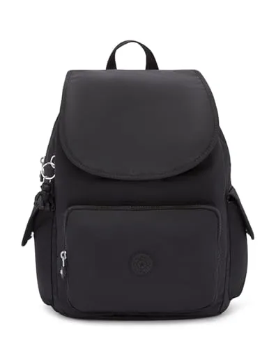 Kipling CITY PACK - Mittelgroßer Rucksack in Black Noir, wasserabweisend mit praktischen Fächern und Schlüsselclip
