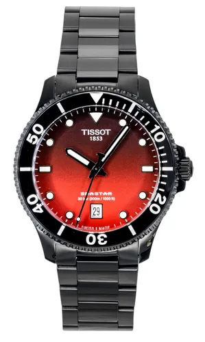 Tissot Seastar 1000 Herrenarmbanduhr 40mm - Elegante Herrenuhr aus Edelstahl mit Saphirglas und analoger Anzeige, ideal für Wassersport und den Alltag.