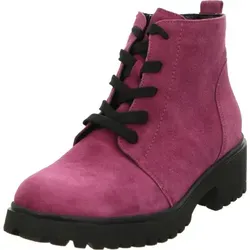 Waldläufer H-Luise Damen Stiefeletten - Komfortabel und modisch in Fuchsia - Wanderschuhe mit H-Weite für breitere Füße, aus hochwertigem Veloursleder, mit rutschfester Gummisohle und herausnehmbarer Decksohle für optimalen Tragekomfort.