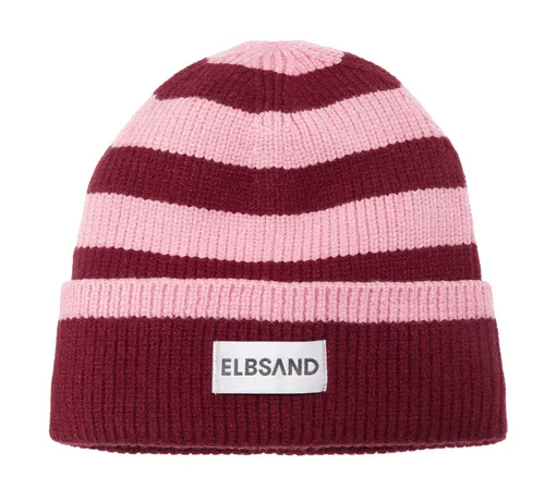 Elbsand Strickmütze Beanie, Wintermütze, Mütze, Grobstrick mit Umschlag, Viskose