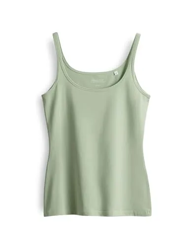 OPUS Damen Top | Trägertop INA Slim aus stretchigem BCI Cotton Mix Green Glow, 36